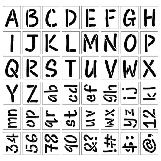 12 Pack: 4.5" Alphabet Stencils by Craft Smart®